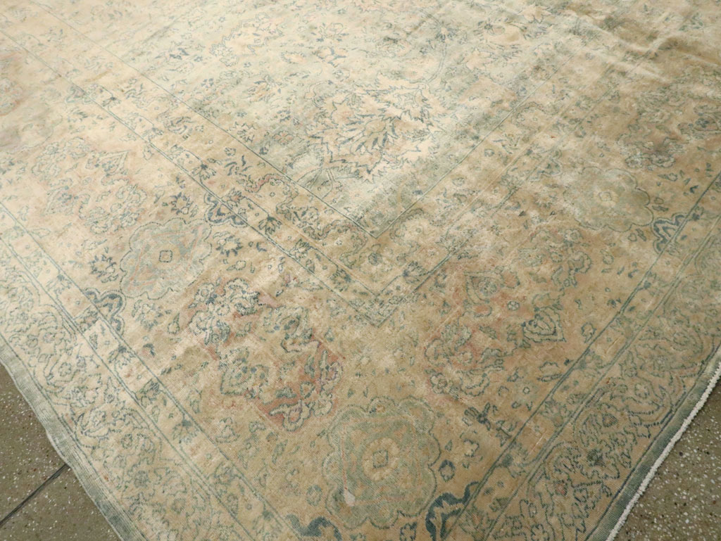 Antique Indian Oversize Lahore Carpet, No.13152 - Staging