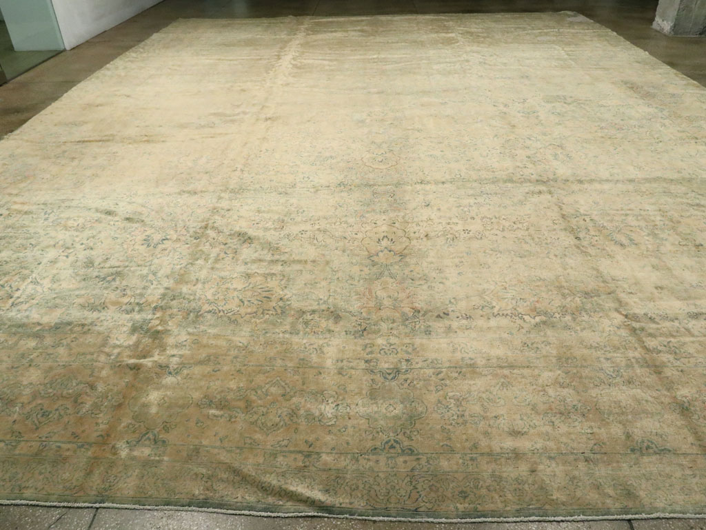 Antique Indian Oversize Lahore Carpet, No.13152 - Staging