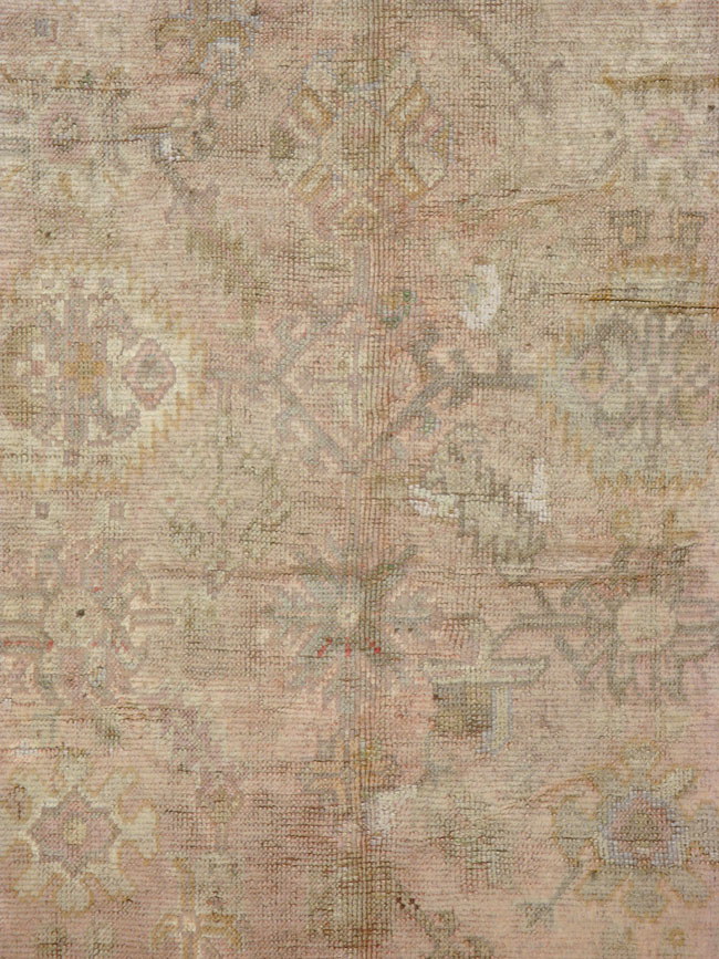 Antique Turkish Oushak Rug, No.13164 - Staging