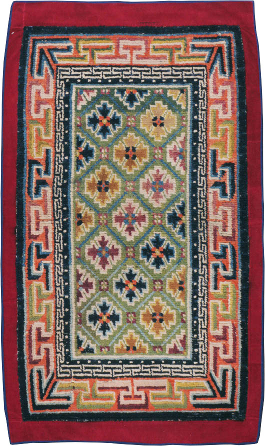 Vintage Tibetan Rug, No.13218 - Staging
