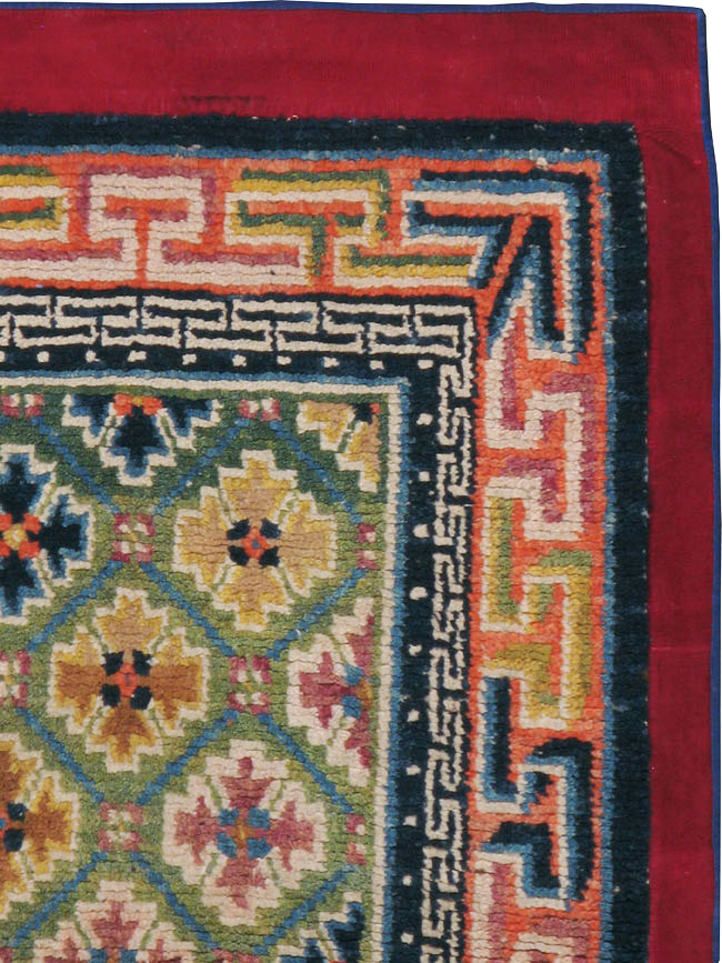Vintage Tibetan Rug, No.13218 - Staging