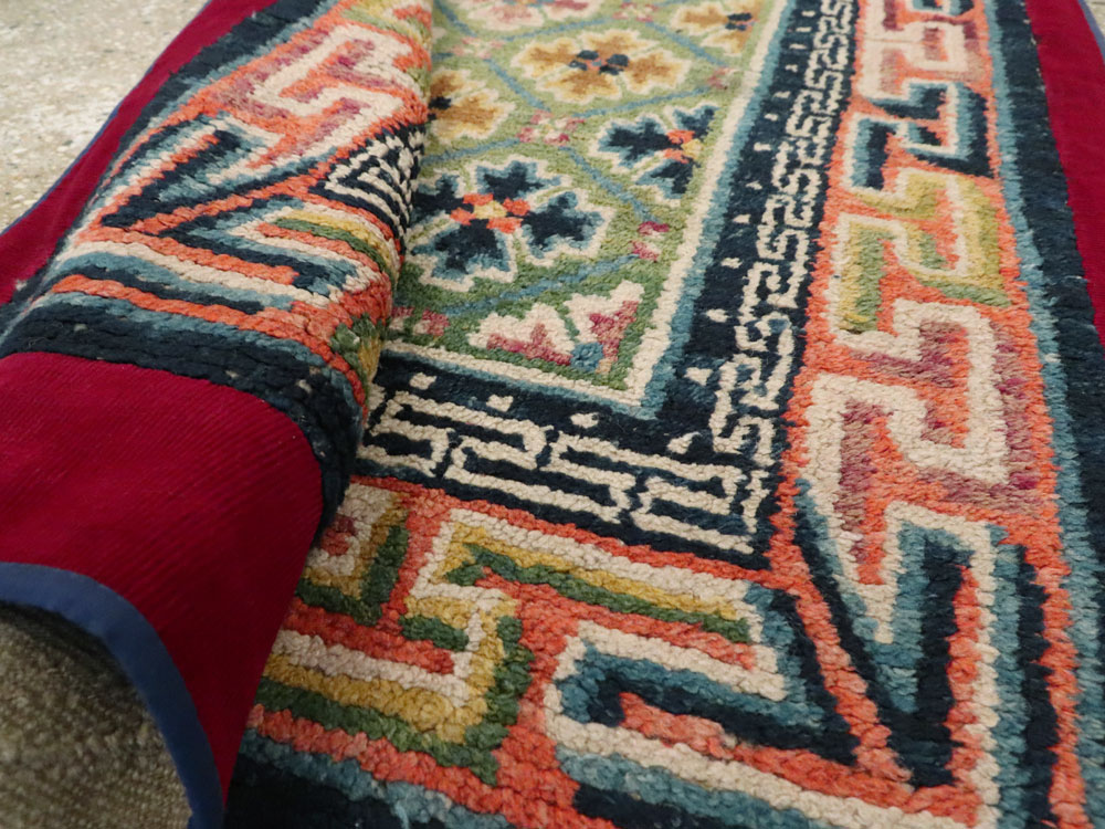 Vintage Tibetan Rug, No.13218 - Staging