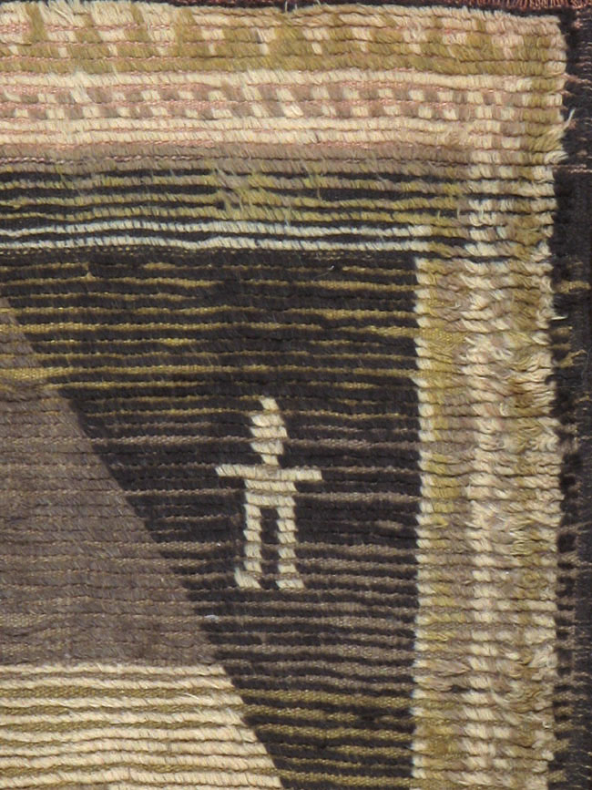 Vintage Turkish Konya Rug, No.13221 - Staging