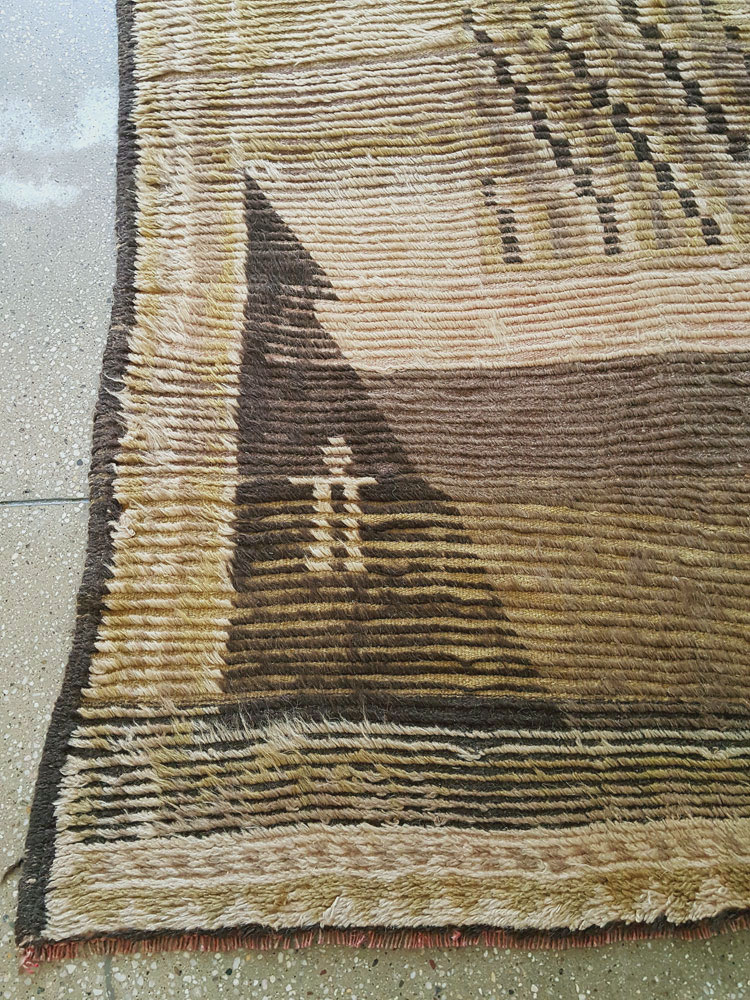 Vintage Turkish Konya Rug, No.13221 - Staging