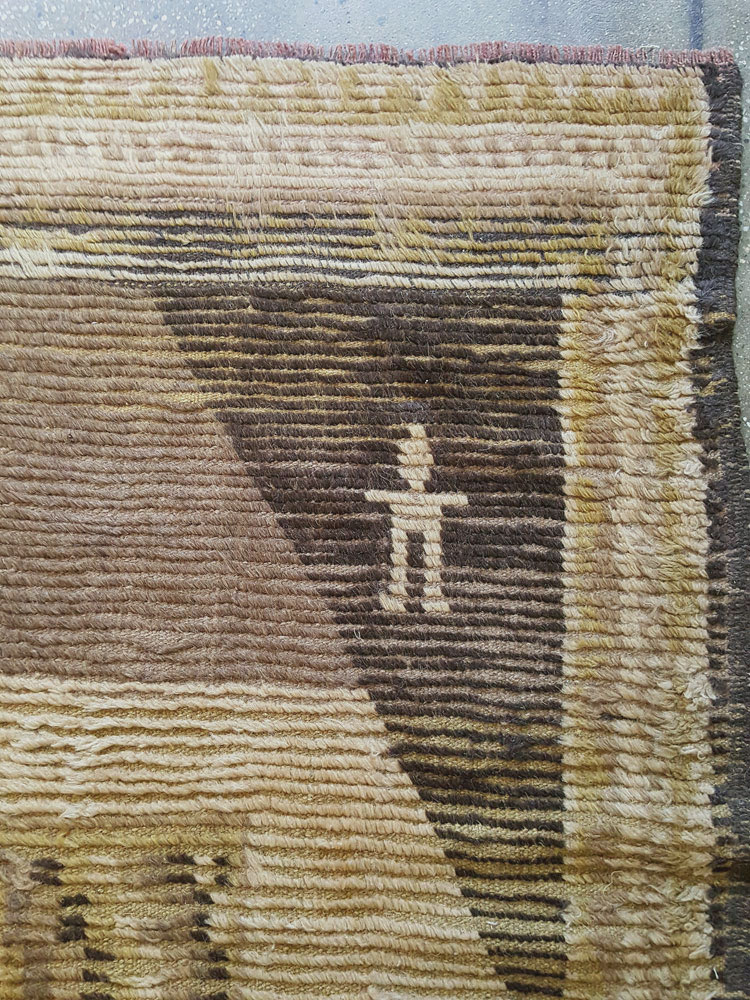 Vintage Turkish Konya Rug, No.13221 - Staging