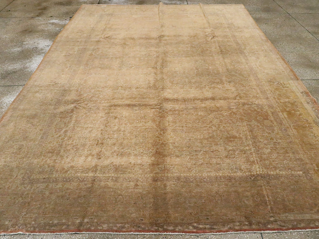 Antique Persian Tabriz Carpet, No.13222 - Staging