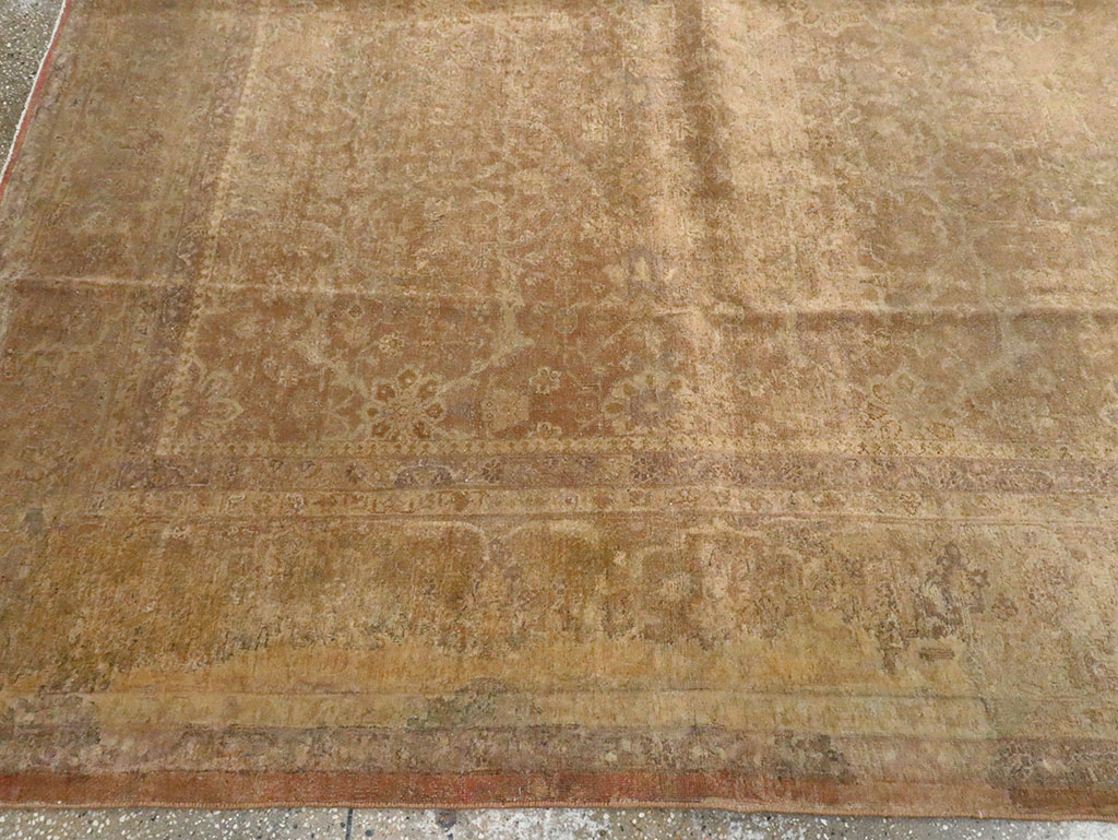 Antique Persian Tabriz Carpet, No.13222 - Staging