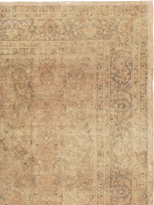 Antique Persian Tabriz Carpet, No.13267 - Staging