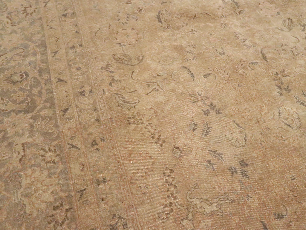 Antique Persian Tabriz Carpet, No.13267 - Staging