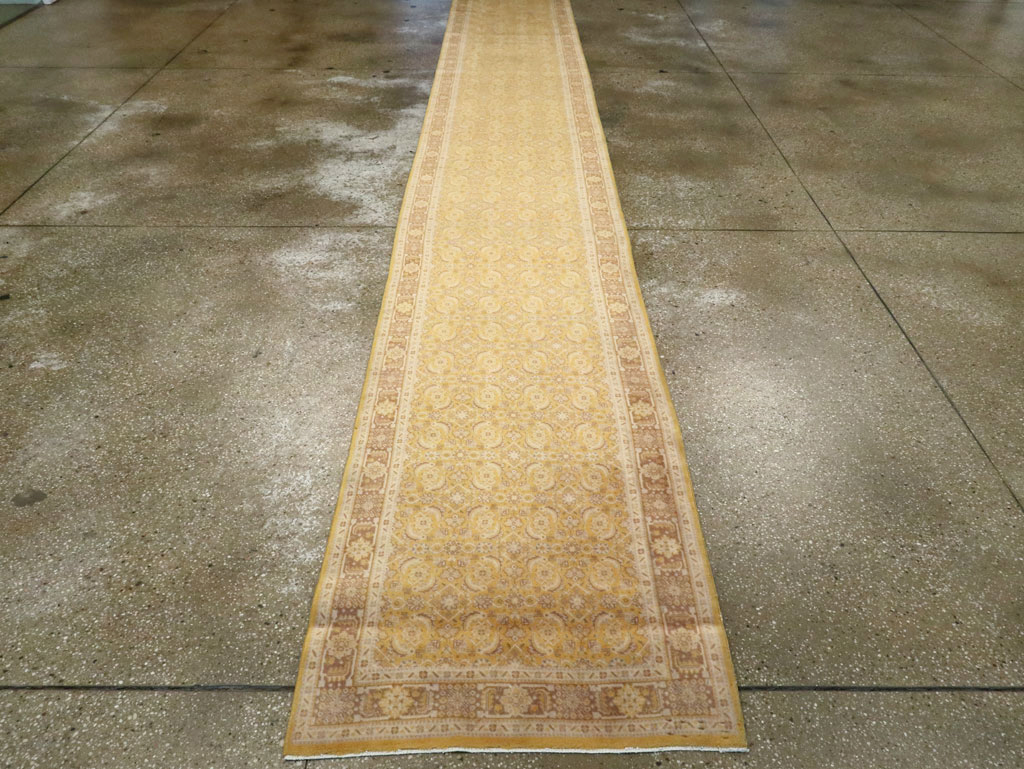 Vintage Persian Tabriz Long Runner, No.13269 - Staging