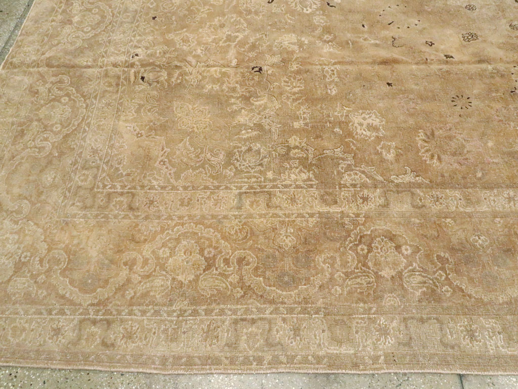 Antique Persian Tabriz Carpet, No.13287 - Staging