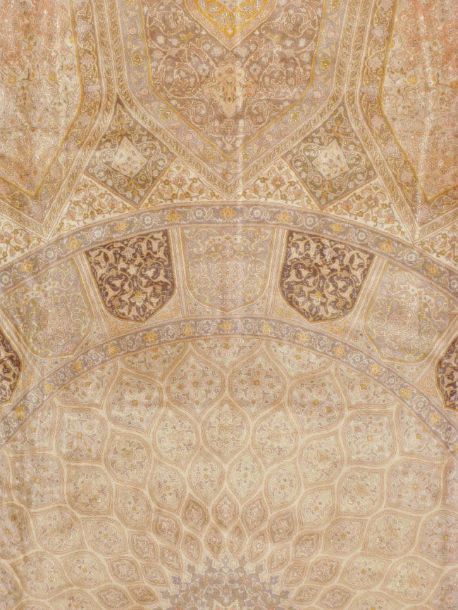 Vintage Persian Tabriz Carpet, No.13291 - Staging