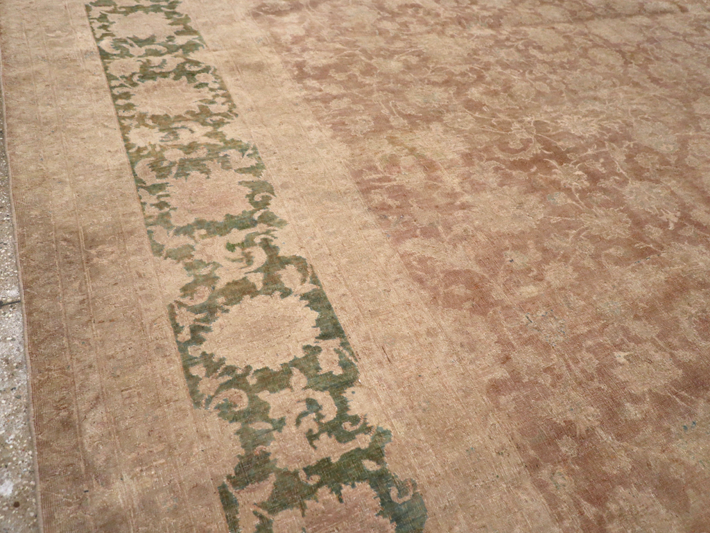 Antique Persian Tabriz Carpet, No.13296 - Staging