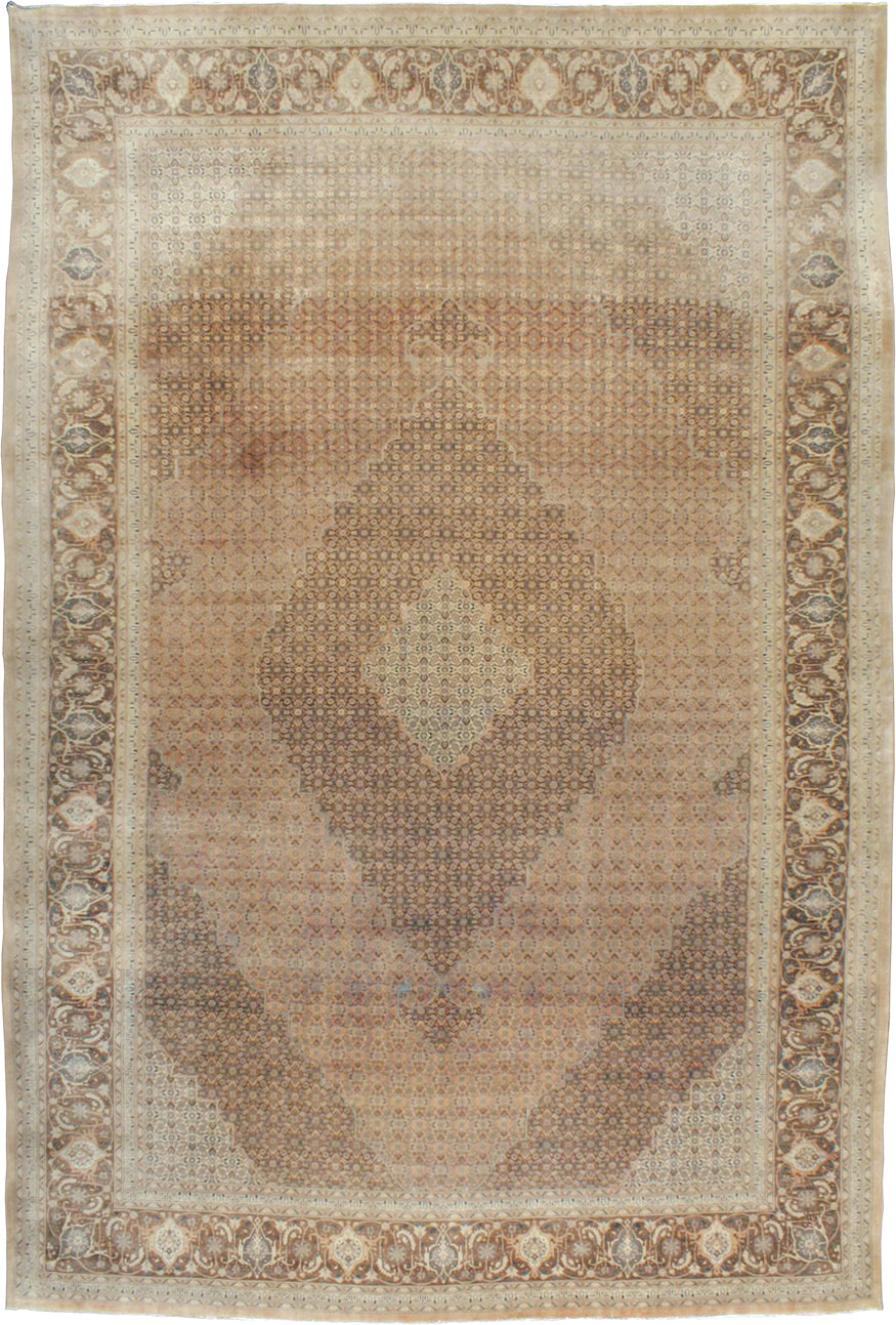 Antique Persian Tabriz Carpet, No.13297 - Staging