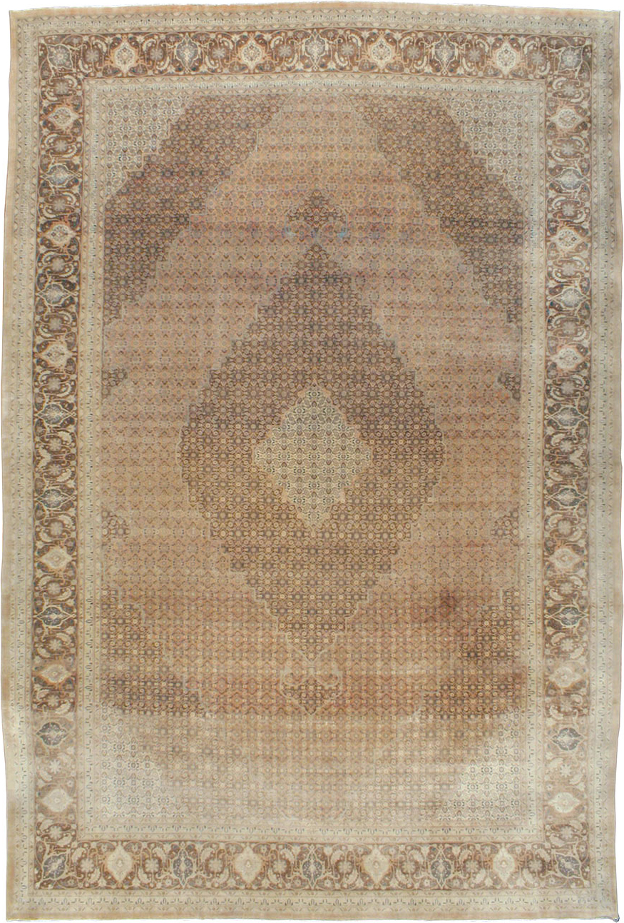 Antique Persian Tabriz Carpet, No.13297 - Staging