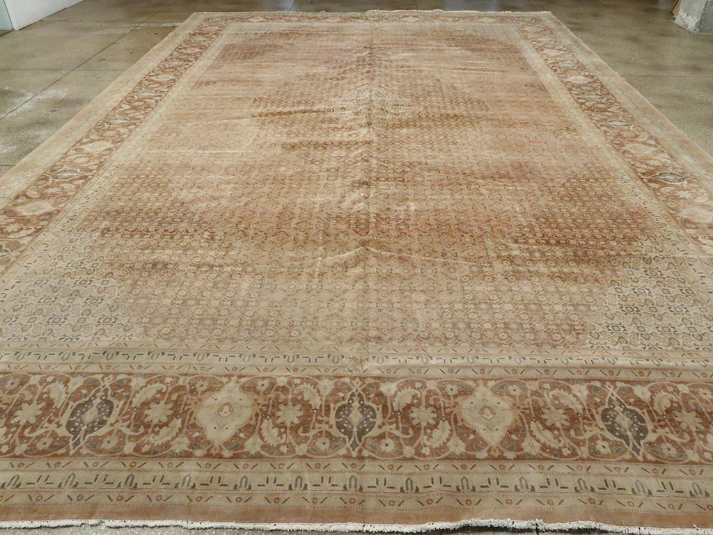 Antique Persian Tabriz Carpet, No.13297 - Staging