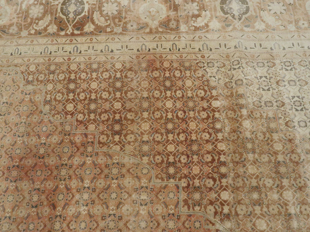 Antique Persian Tabriz Carpet, No.13297 - Staging