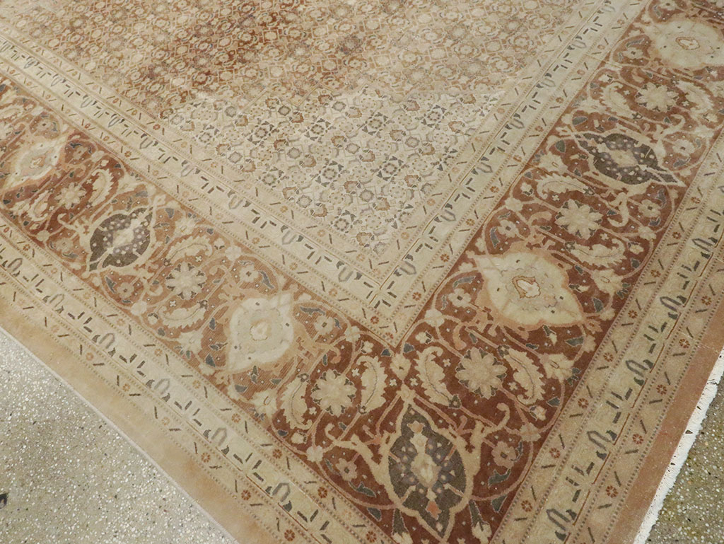 Antique Persian Tabriz Carpet, No.13297 - Staging