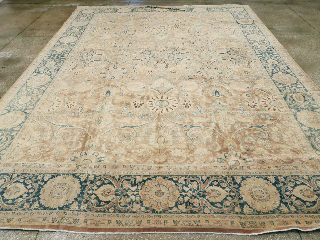 Antique Persian Tabriz Carpet, No.13299 - Staging