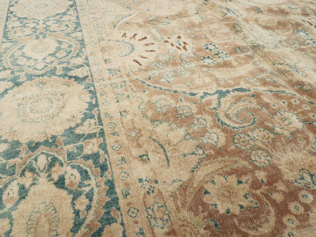 Antique Persian Tabriz Carpet, No.13299 - Staging