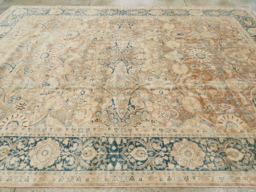 Antique Persian Tabriz Carpet, No.13299 - Staging