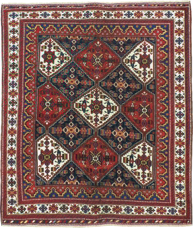 Antique Persian Afshar  Rug, No.13309 - Staging