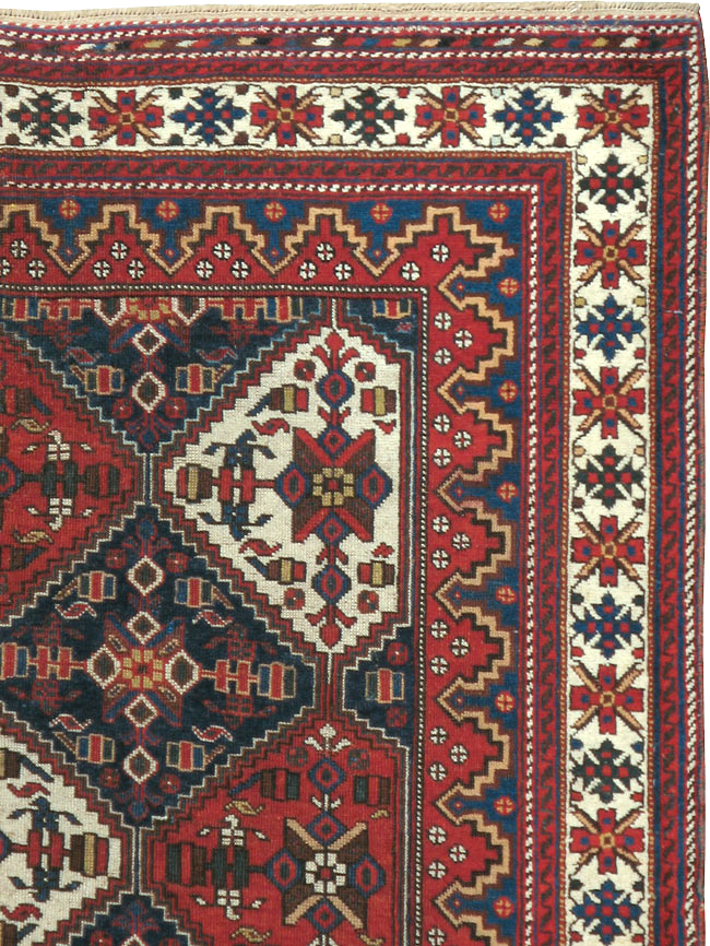 Antique Persian Afshar  Rug, No.13309 - Staging