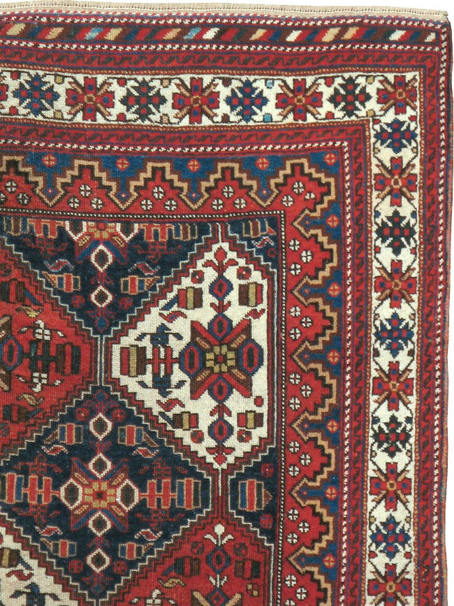 Antique Persian Afshar  Rug, No.13309 - Staging