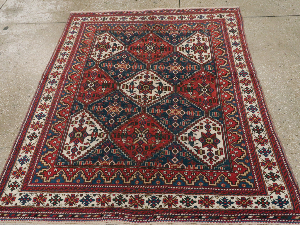 Antique Persian Afshar  Rug, No.13309 - Staging