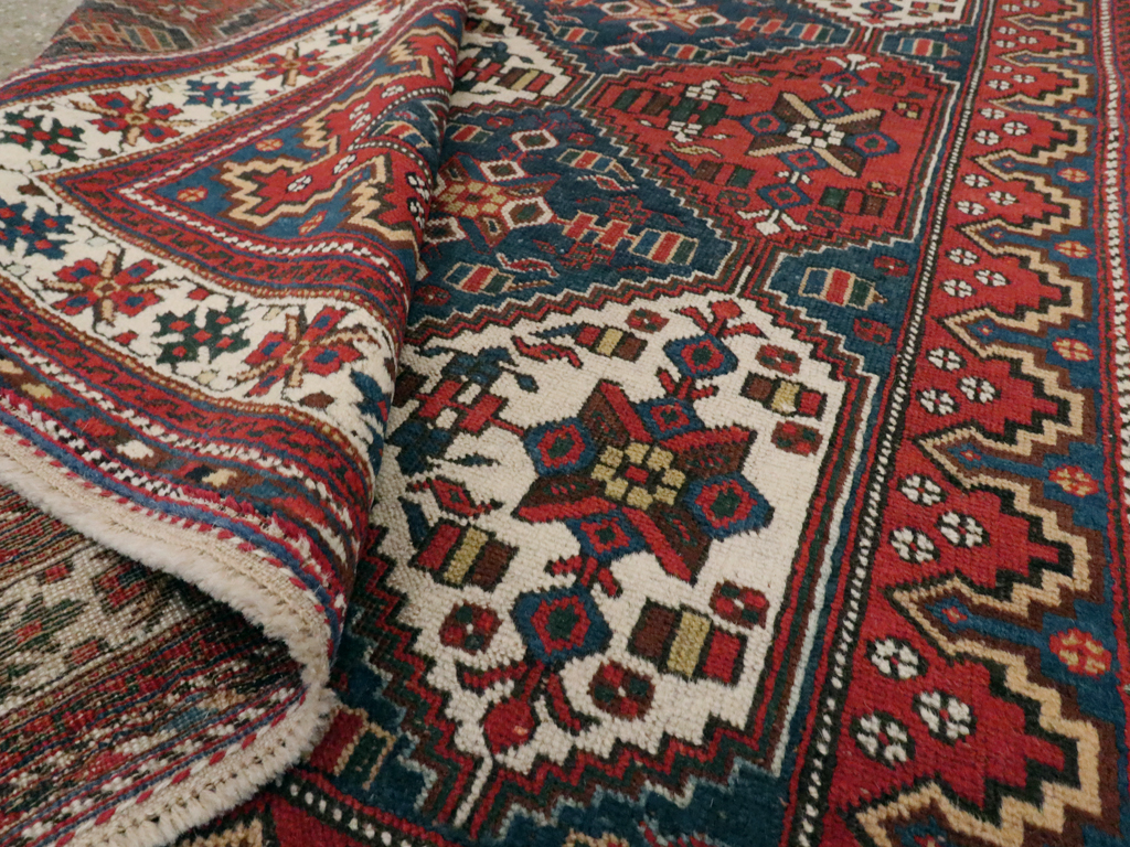 Antique Persian Afshar  Rug, No.13309 - Staging