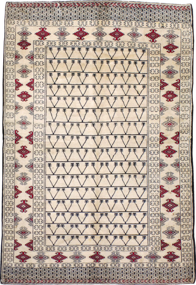 Vintage Persian Baluch Rug, No.13313 - Staging