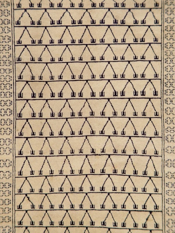 Vintage Persian Baluch Rug, No.13313 - Staging