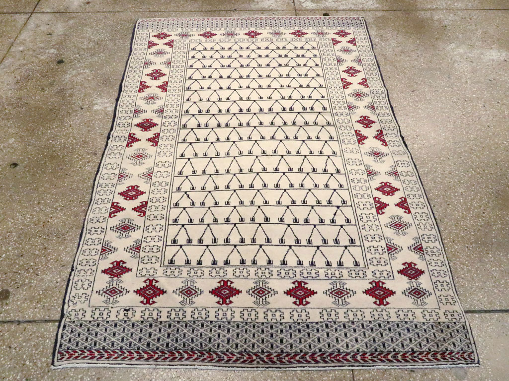 Vintage Persian Baluch Rug, No.13313 - Staging