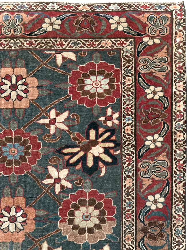 Antique Persian Malayer Rug, No.13314 - Staging