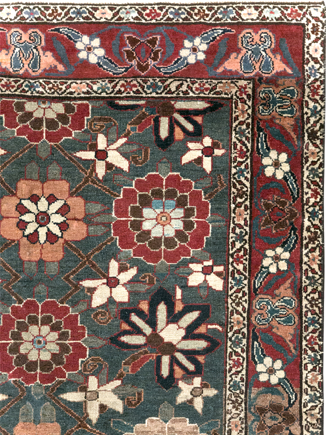 Antique Persian Malayer Rug, No.13314 - Staging