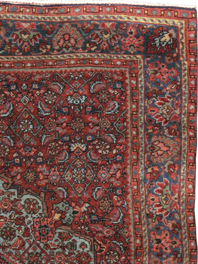 Antique Persian Bidjar Rug, No.13316 - Staging