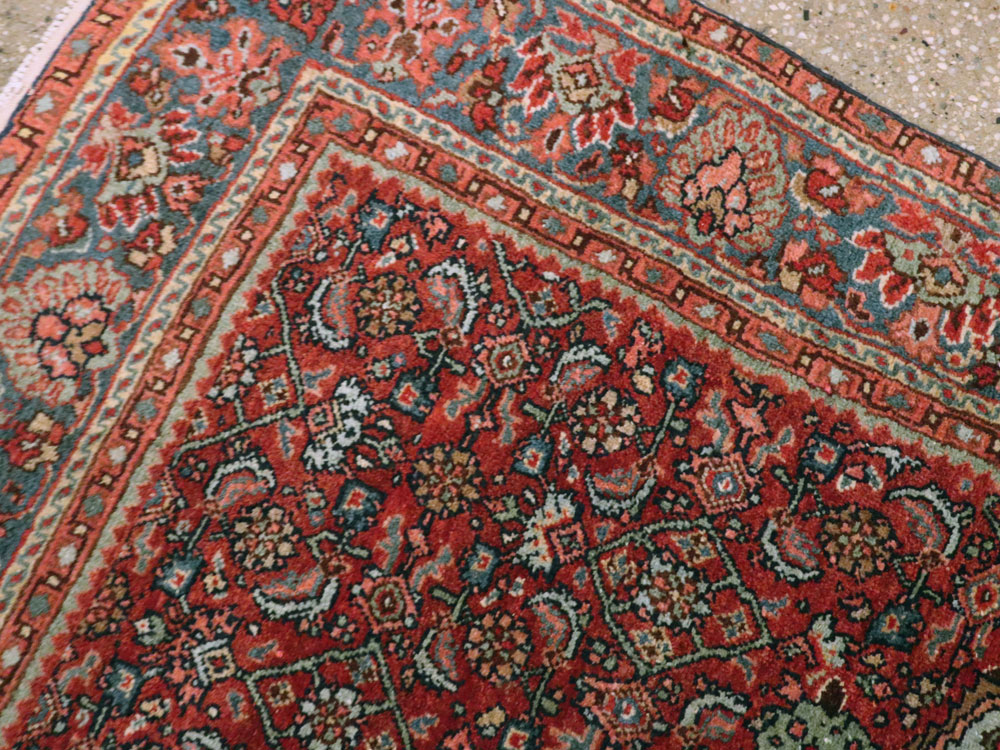 Antique Persian Bidjar Rug, No.13316 - Staging