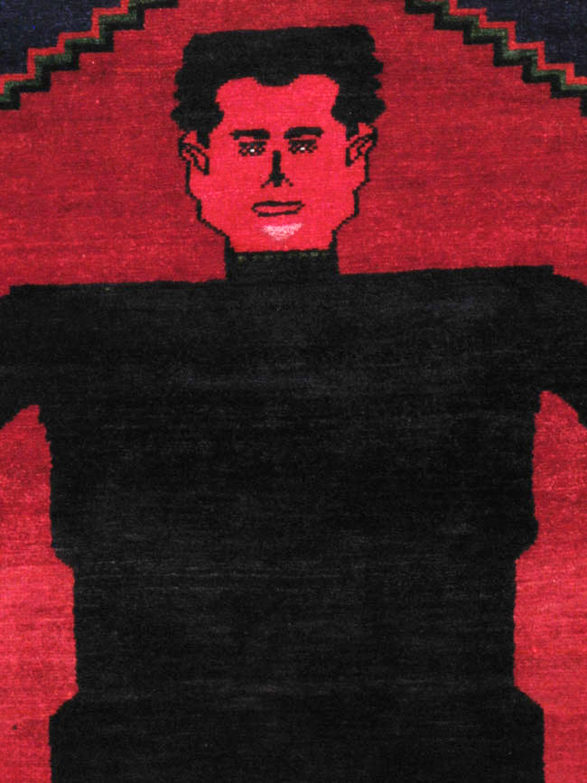 Vintage Shiraz Pictorial Rug, No.13322 - Staging