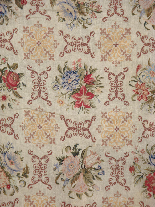 Antique English Needlepoint Rug, No.13325 - Staging