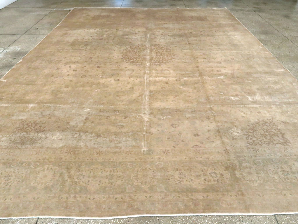 Antique Persian Tabriz Carpet, No.13335 - Staging