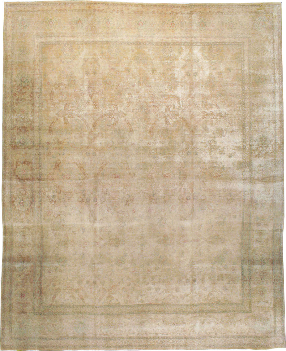 Antique Persian Tabriz Rug, No.13343 - Staging