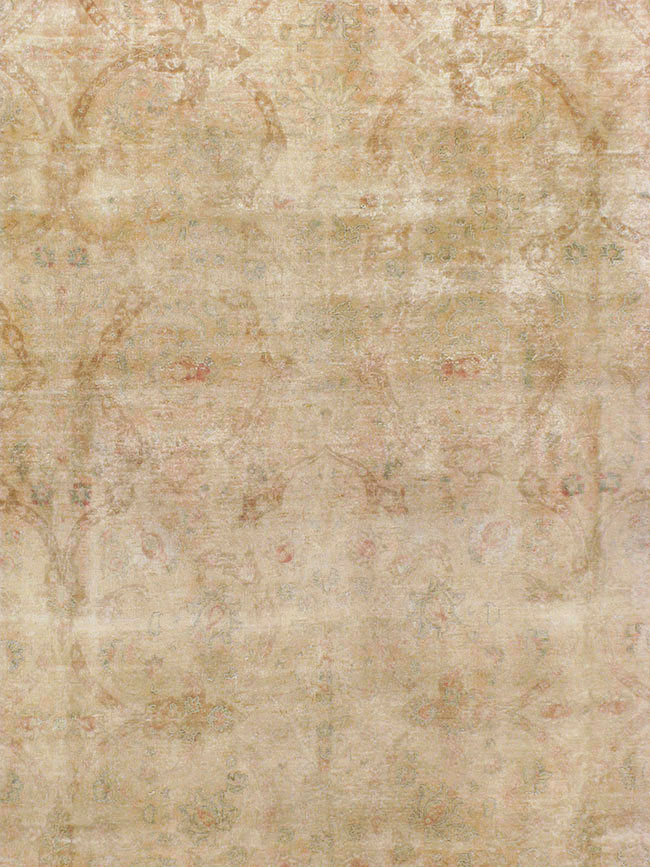 Antique Persian Tabriz Rug, No.13343 - Staging