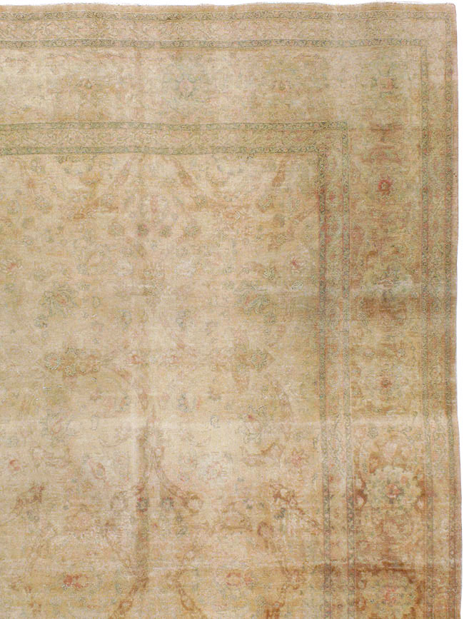 Antique Persian Tabriz Rug, No.13343 - Staging