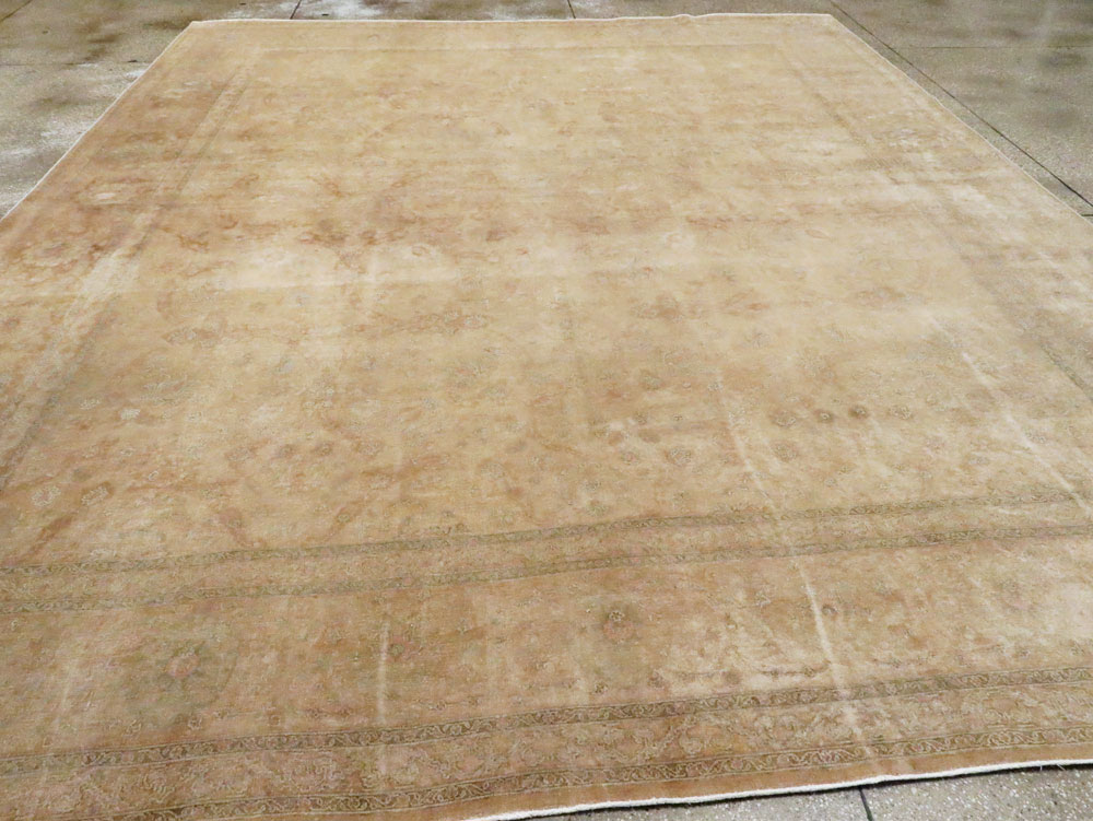 Antique Persian Tabriz Rug, No.13343 - Staging