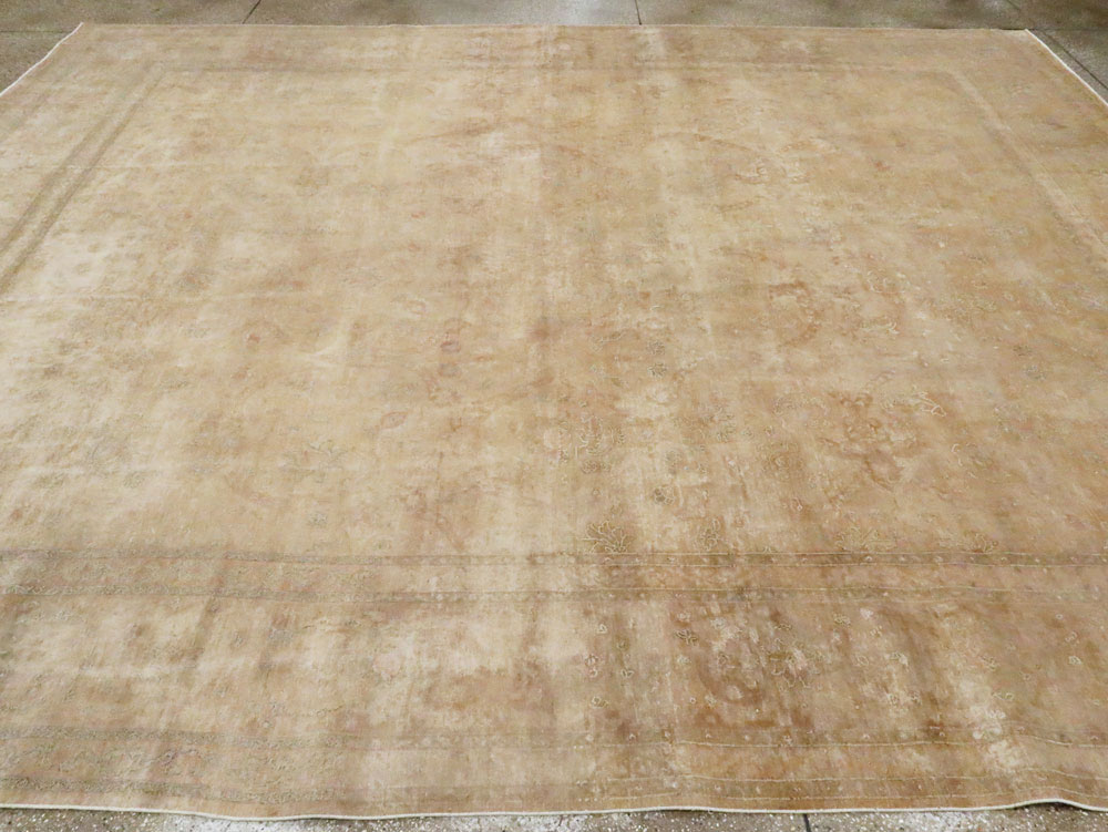 Antique Persian Tabriz Rug, No.13343 - Staging