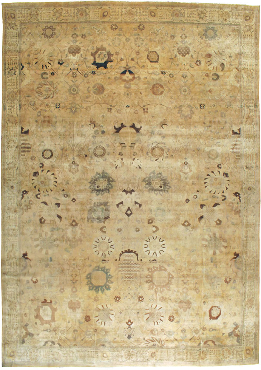 Antique Persian Tabriz Carpet, No.13346 - Staging