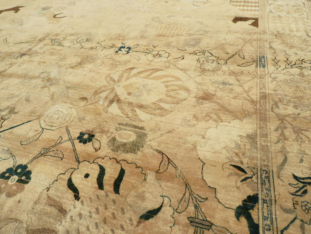 Antique Persian Tabriz Carpet, No.13346 - Staging