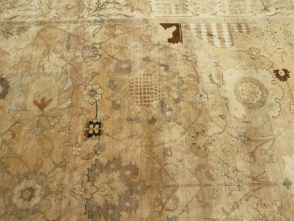 Antique Persian Tabriz Carpet, No.13346 - Staging