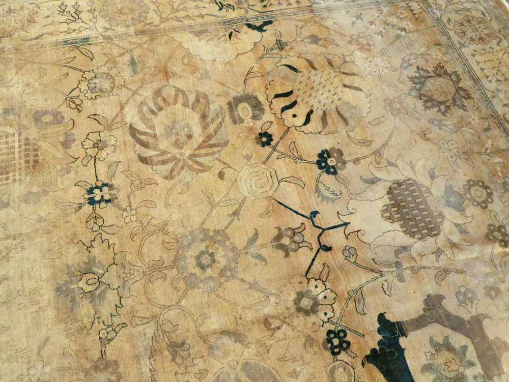 Antique Persian Tabriz Carpet, No.13346 - Staging