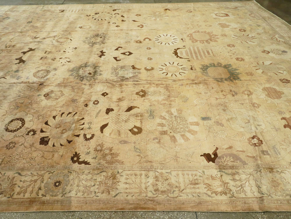 Antique Persian Tabriz Carpet, No.13346 - Staging